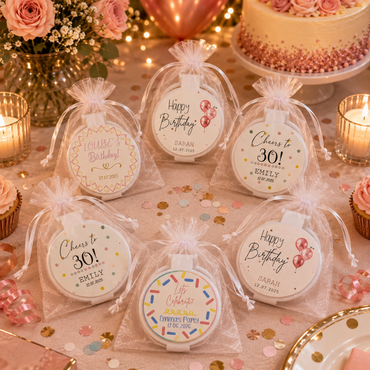 Personalised Birthday Compact Mirror Favours – Pack of 10