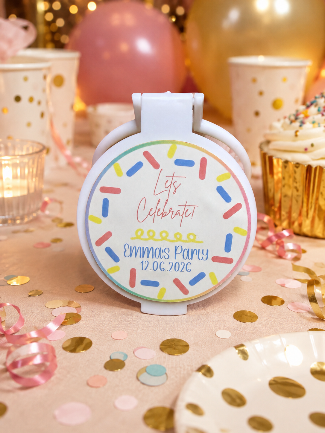 Personalised Birthday Compact Mirror Favours – Pack of 10