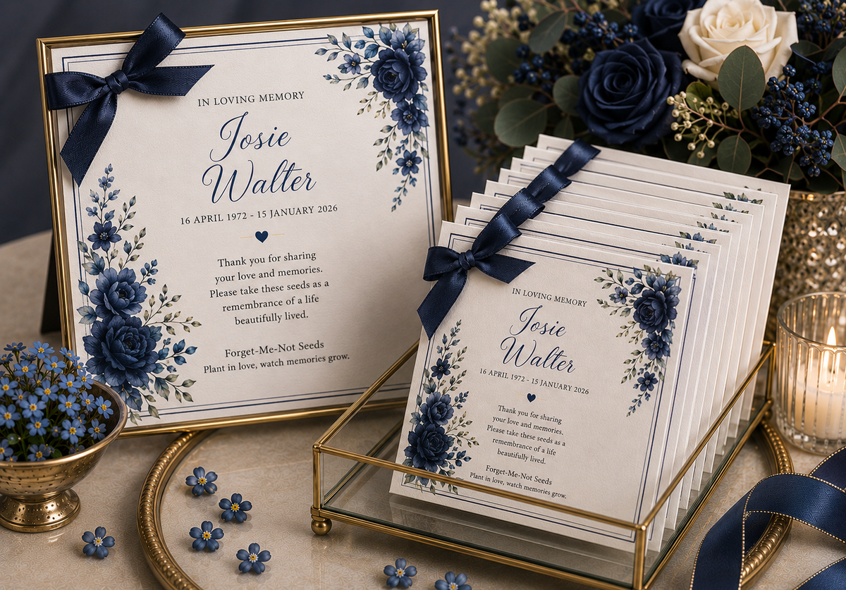 Personalised Memorial Seed Envelopes