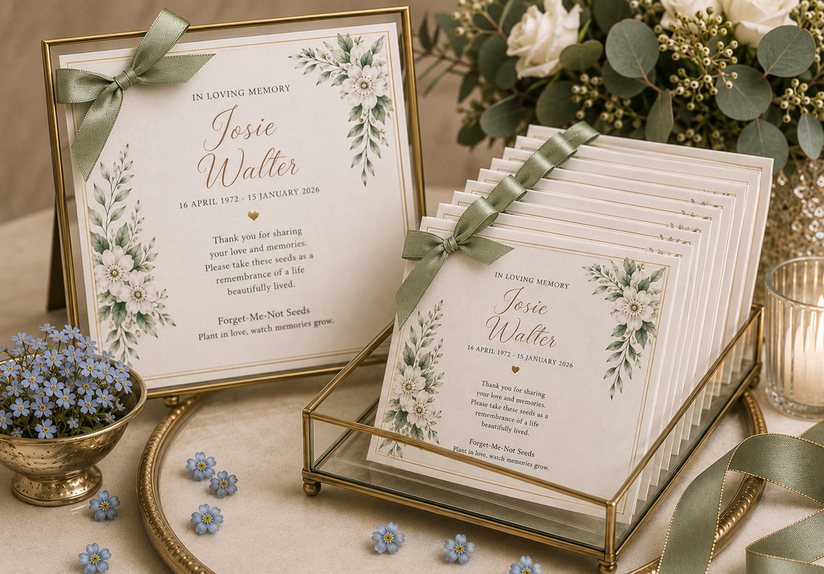 Personalised Memorial Seed Envelopes