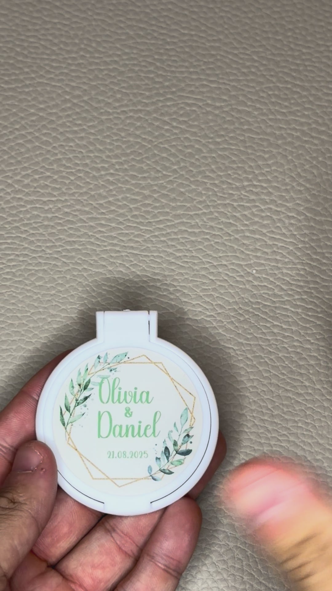 Personalised Birthday Compact Mirror Favours – Pack of 10